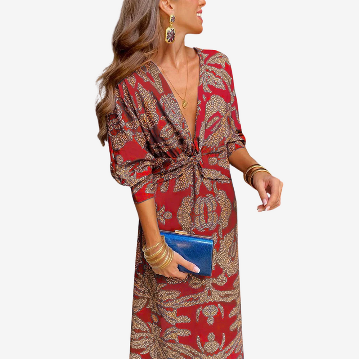Maite™ Vestido Maxi Cruzado