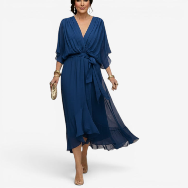 Enrica™ Vestido Cruzado Maxi