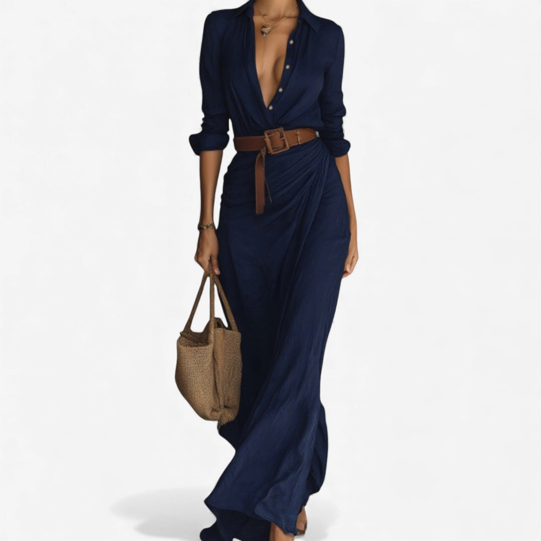 Ana™ Vestido Maxi Cruzado