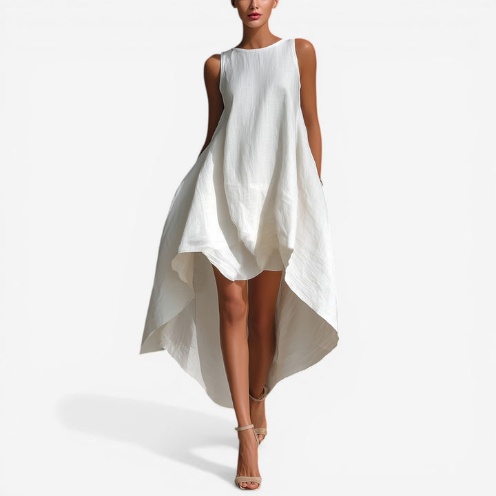 Agueda™ Vestido Midi Asimétrico