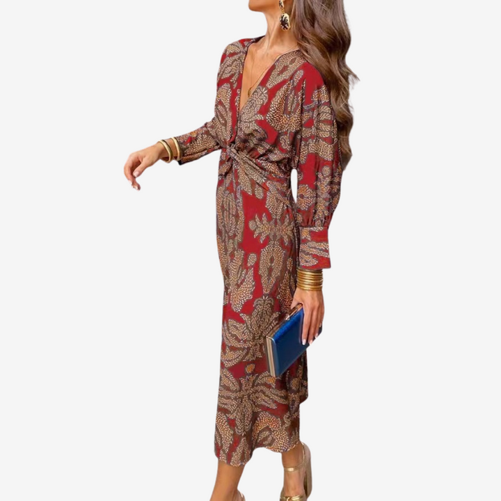 Maite™ Vestido Maxi Cruzado