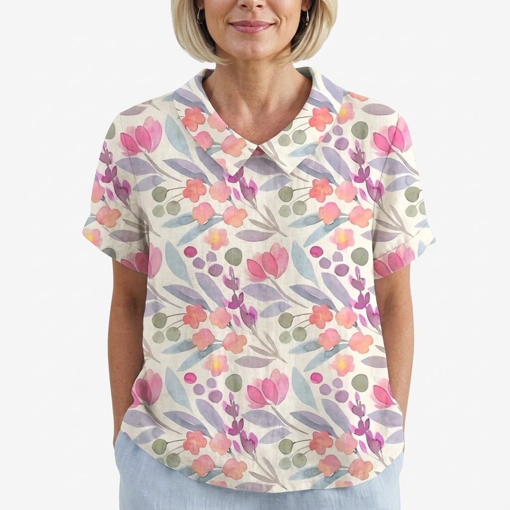 Gechina™ Camisa Floral