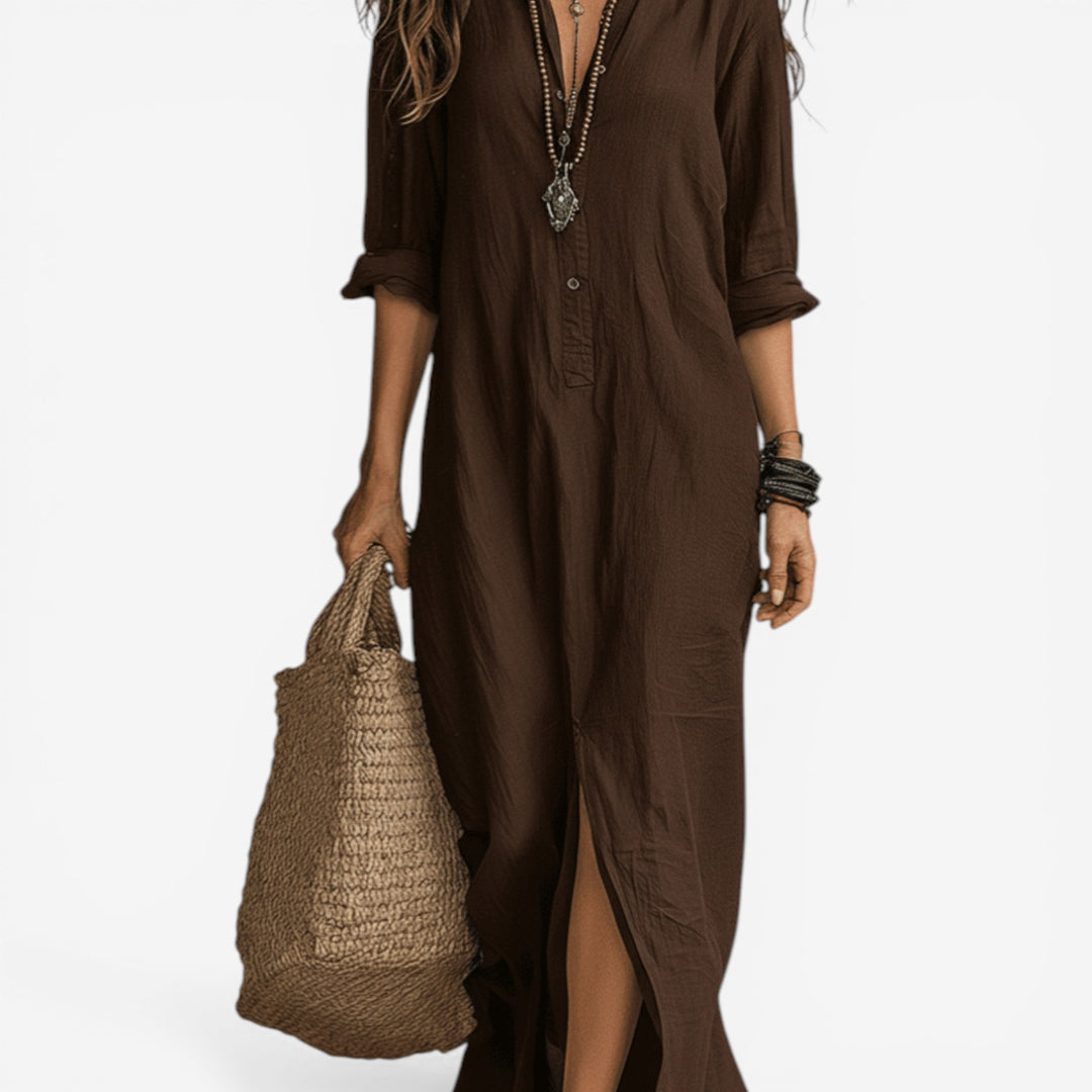 Gloria™ Vestido maxi con abertura