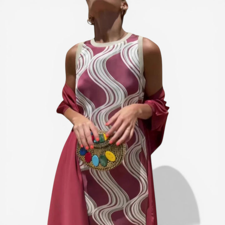 Novia™ Printed Maxi Dress
