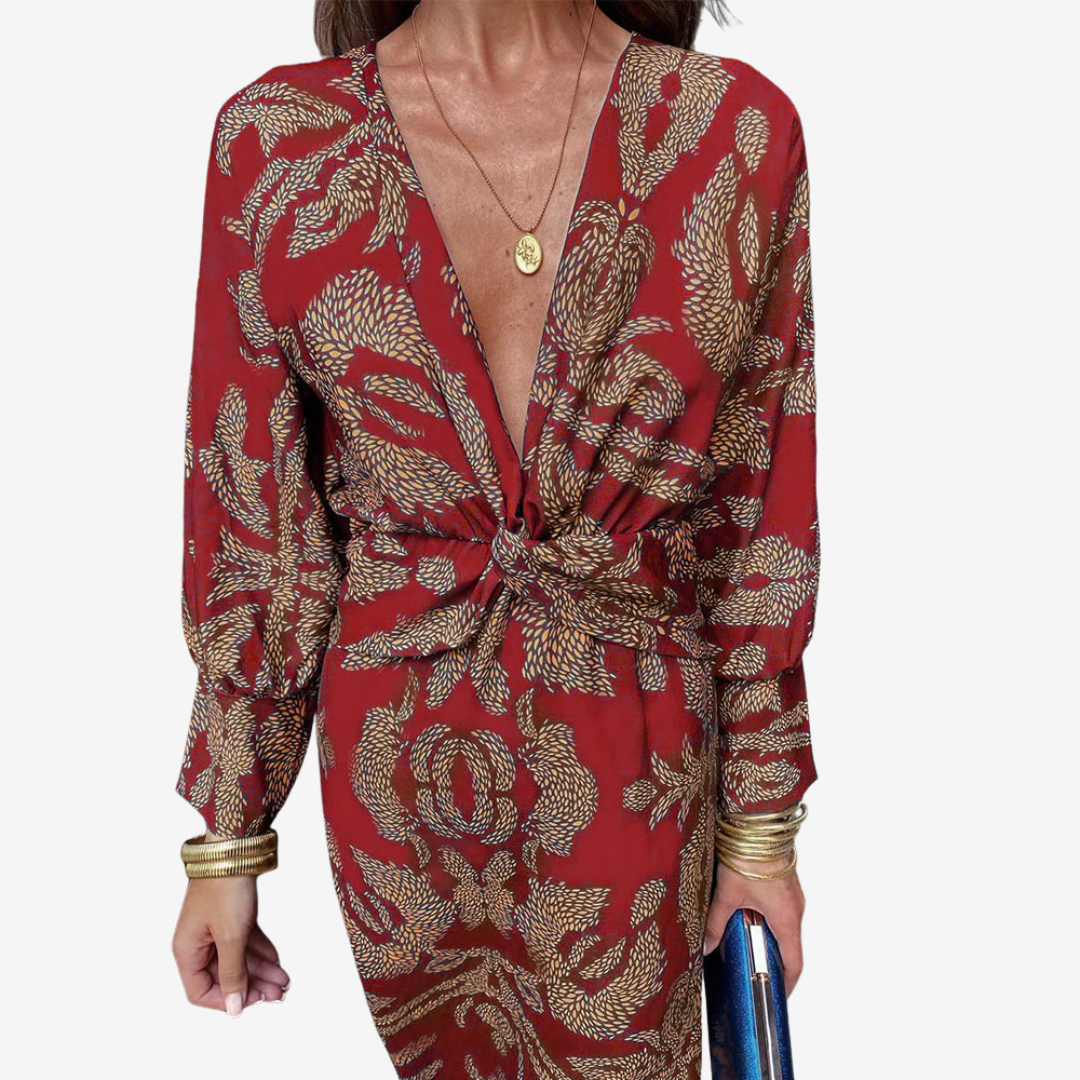 Maite™ Vestido Maxi Cruzado