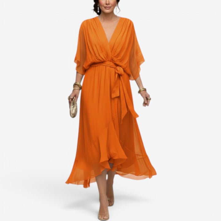 Enrica™ Vestido Cruzado Maxi