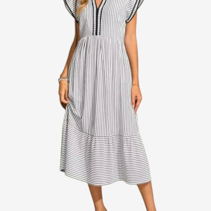 Cenobia™ Vestido Rayas Midi