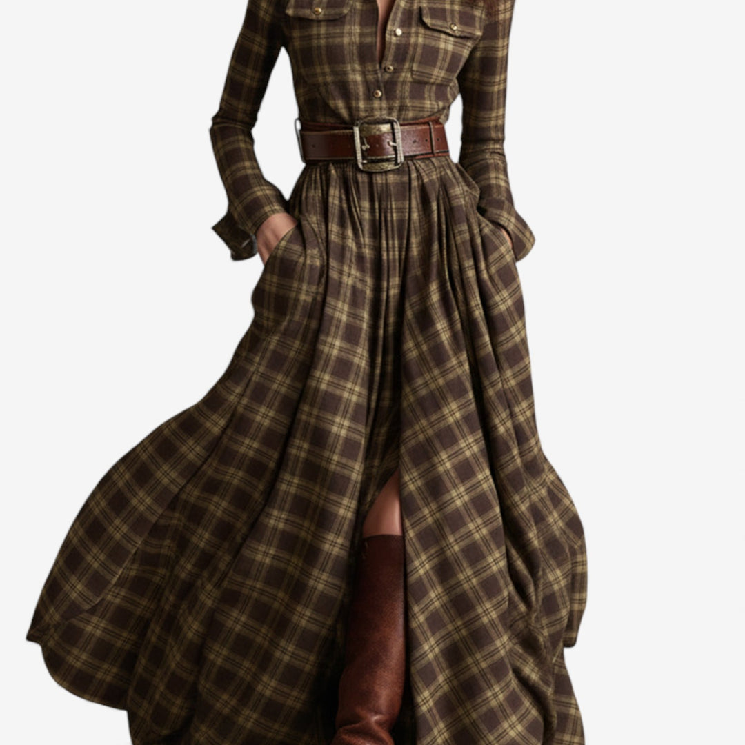 Manuela™ Vestido Camisero Maxi