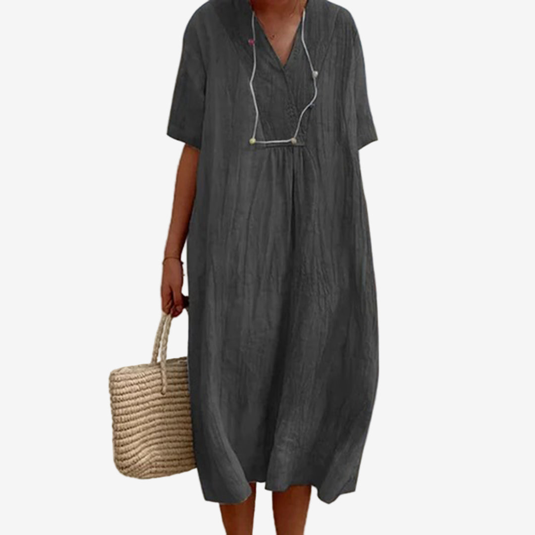 Doroteia™ Vestido Midi Relajado