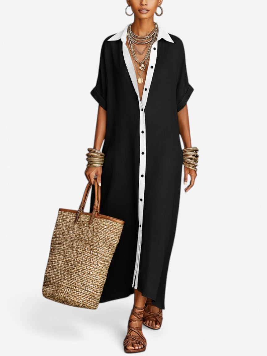 Oria™ Vestido Camisero Midi