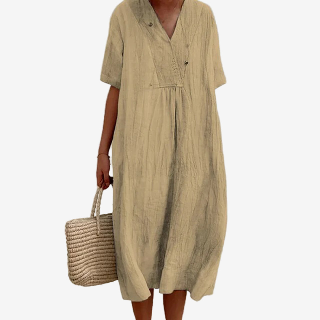 Doroteia™ Vestido Midi Relajado