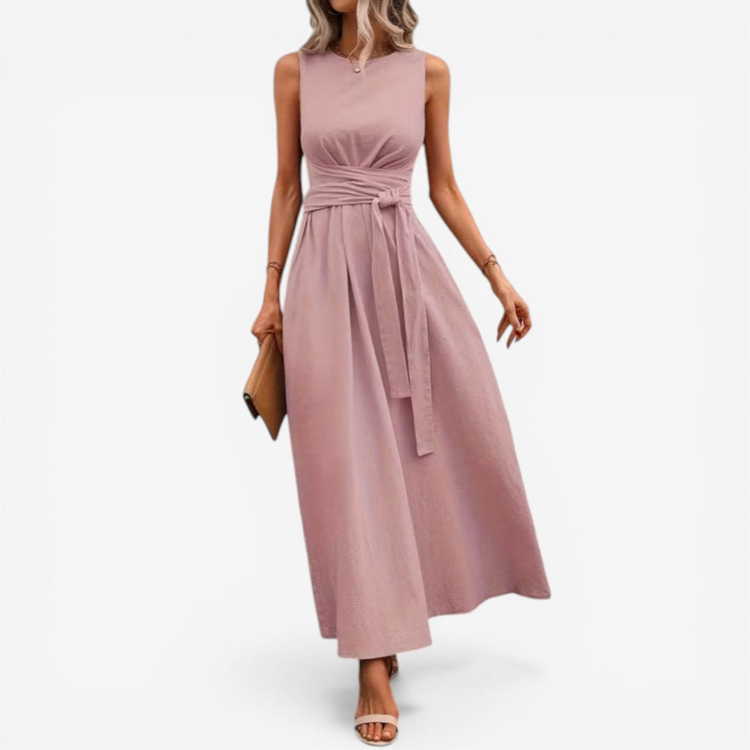 Estebana™ Vestido Maxi con Cinturón