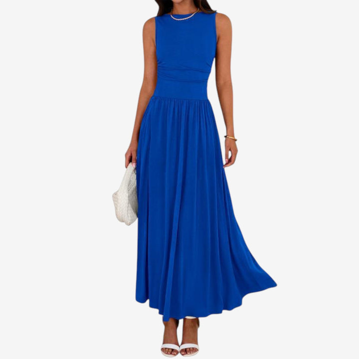 Aloise™ Vestido maxi plisado