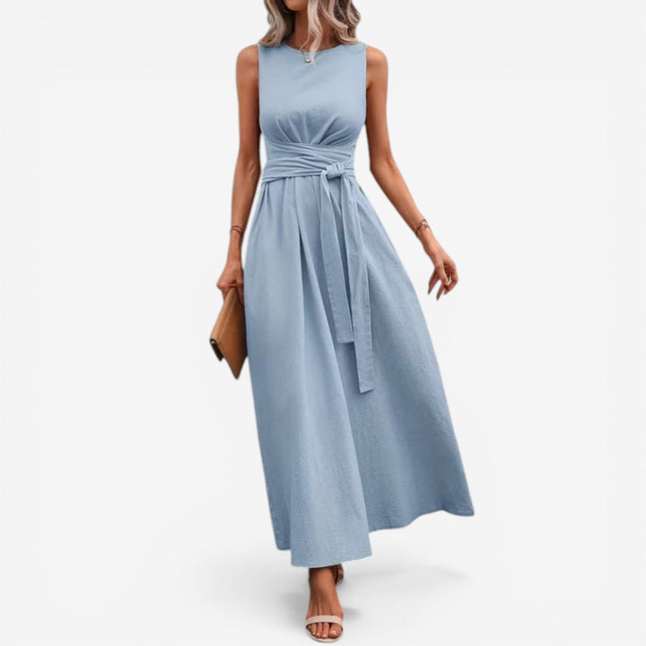 Estebana™ Vestido Maxi con Cinturón