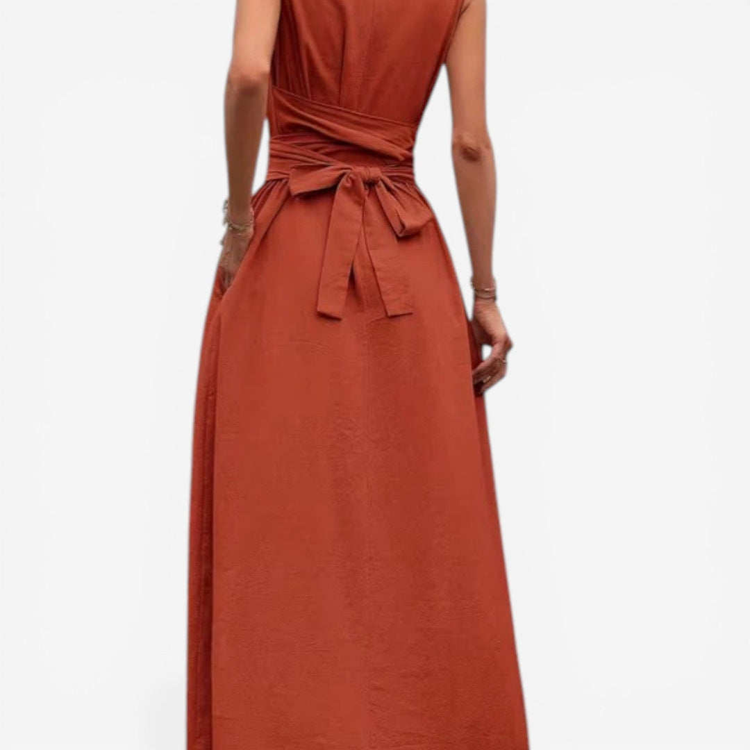 Estebana™ Vestido Maxi con Cinturón