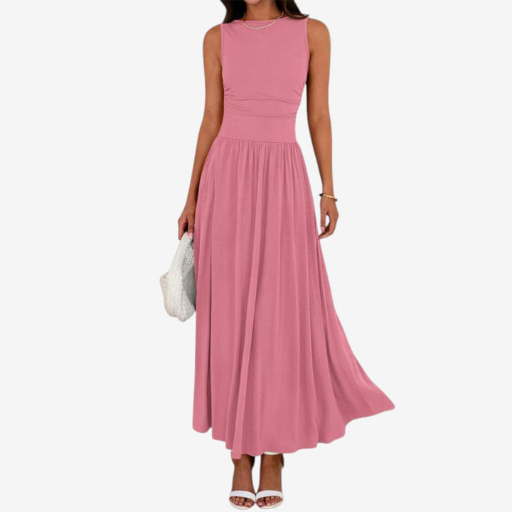 Aloise™ Vestido maxi plisado