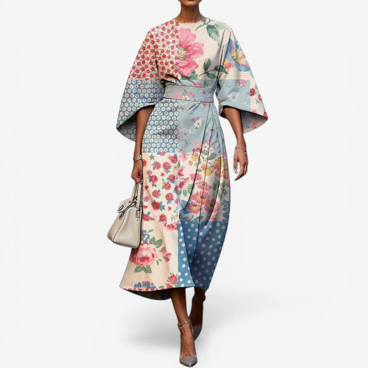 Neta™ Vestido Midi Estampado