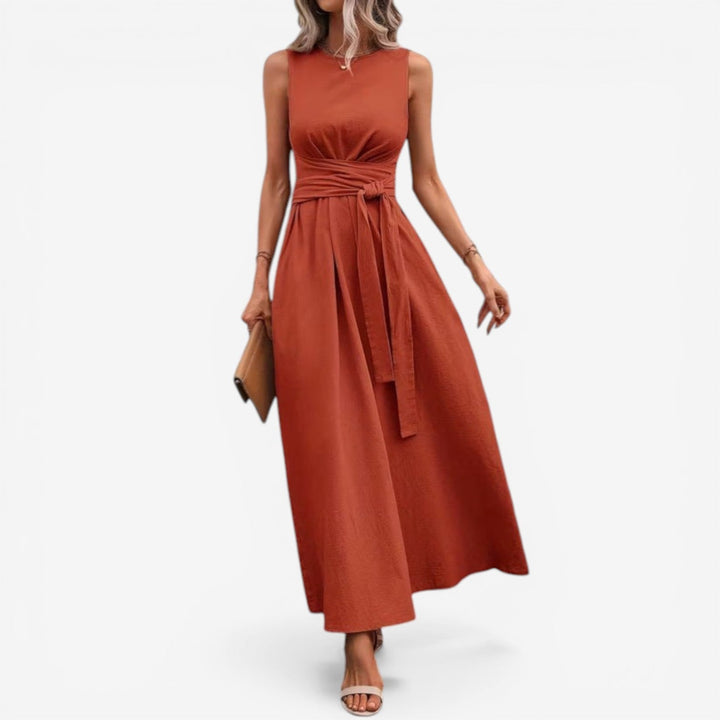 Estebana™ Vestido Maxi con Cinturón