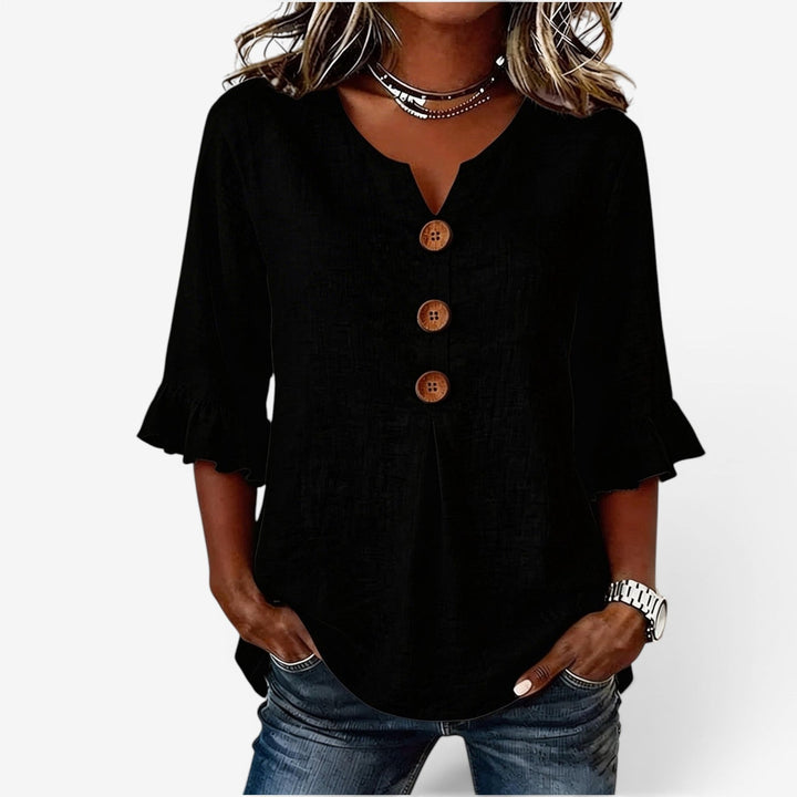 Lupe™ Blusa Casual Botones