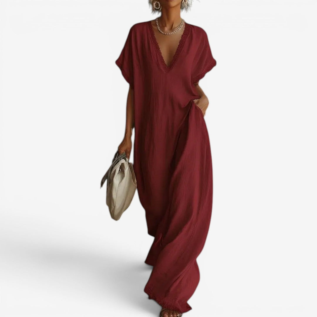 Litzy™ Vestido Maxi Drapeado
