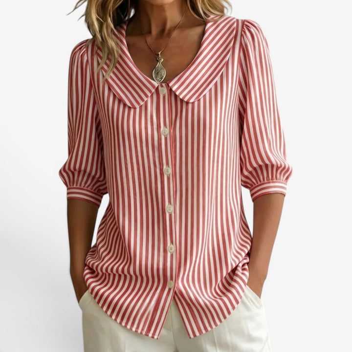 Lavina™ Blusa Rayas Suelta