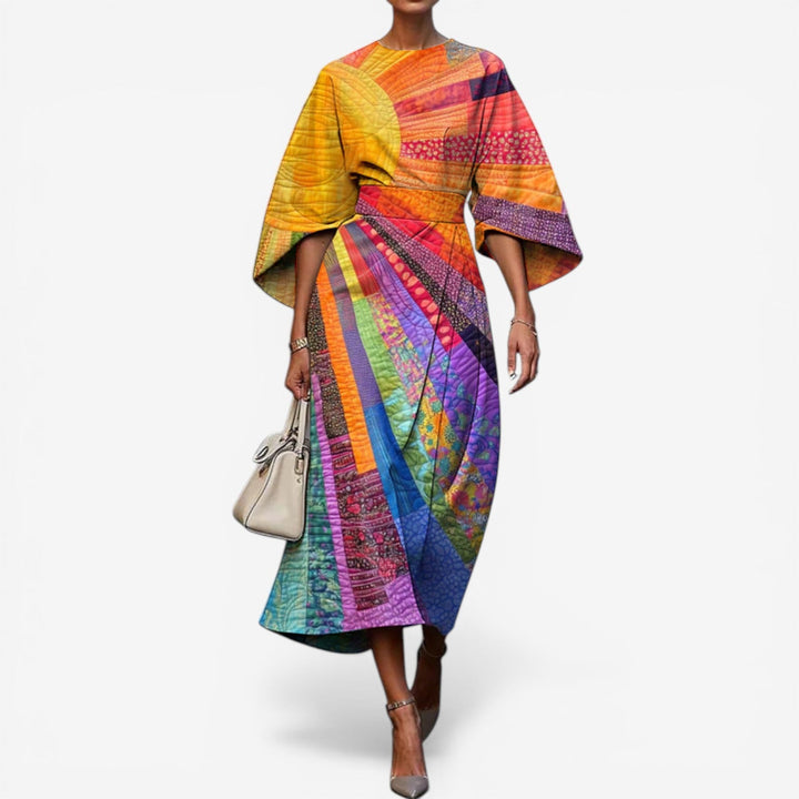 Neta™ Vestido Midi Estampado