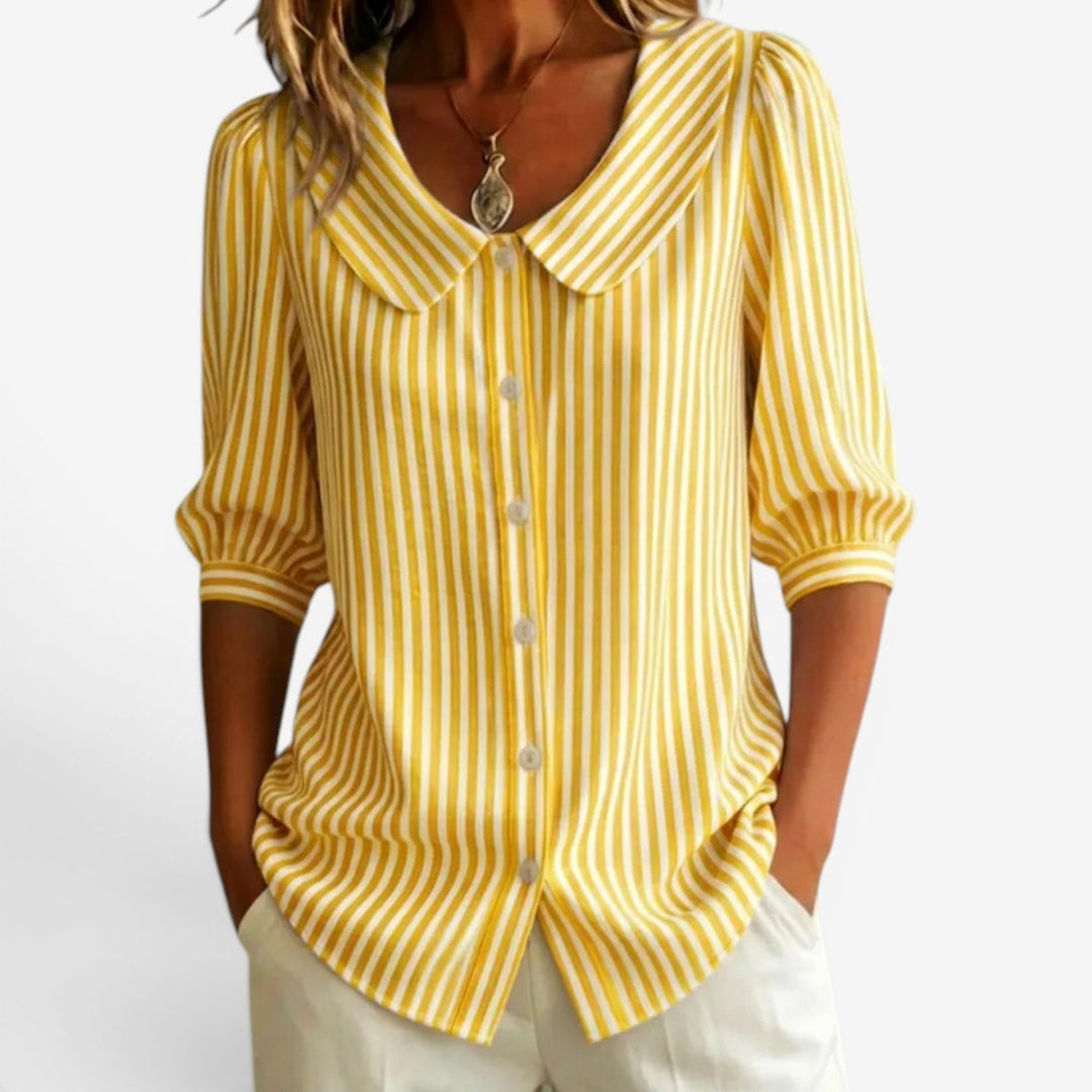 Lavina™ Blusa Rayas Suelta