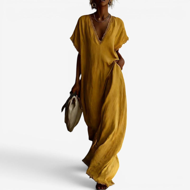 Litzy™ Vestido Maxi Drapeado
