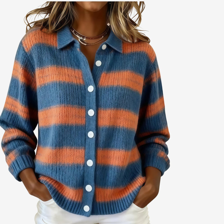 Josefa™ Chaqueta Cuadros Abotonada