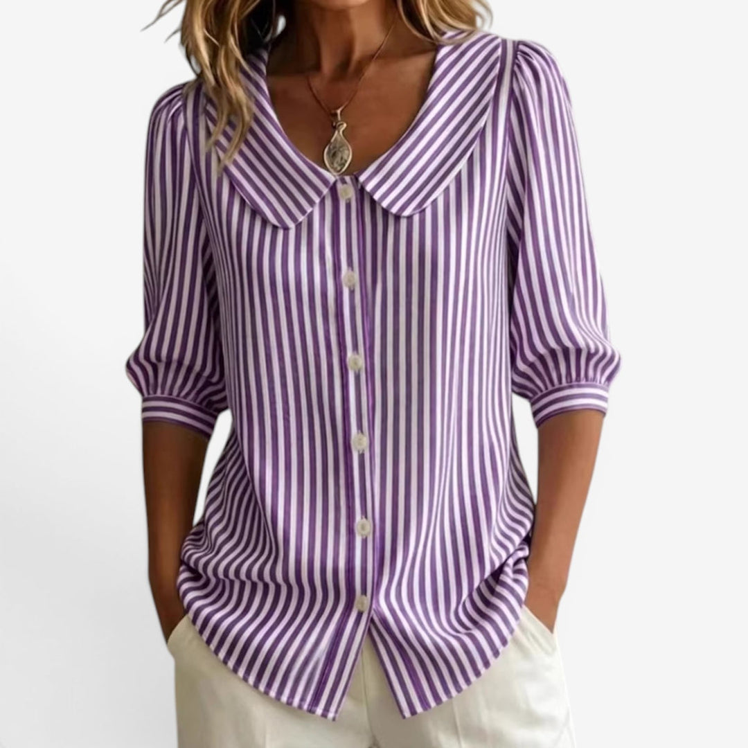 Lavina™ Blusa Rayas Suelta