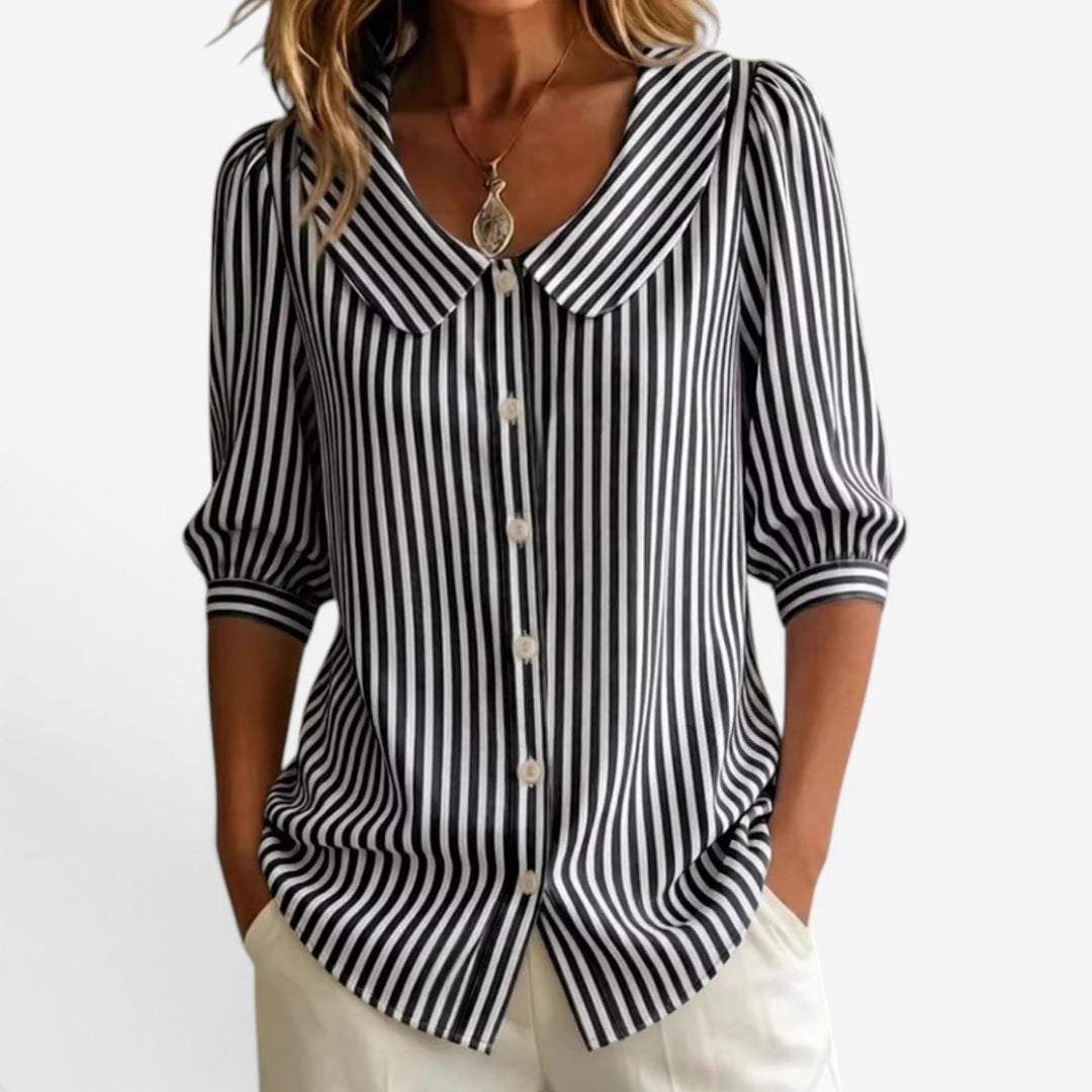Lavina™ Blusa Rayas Suelta