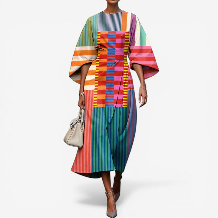 Neta™ Vestido Midi Estampado