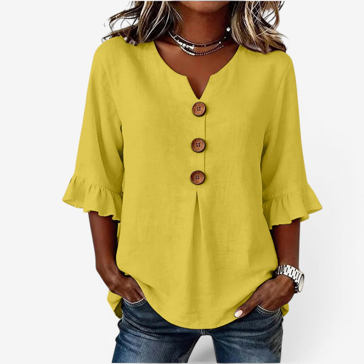 Lupe™ Blusa Casual Botones
