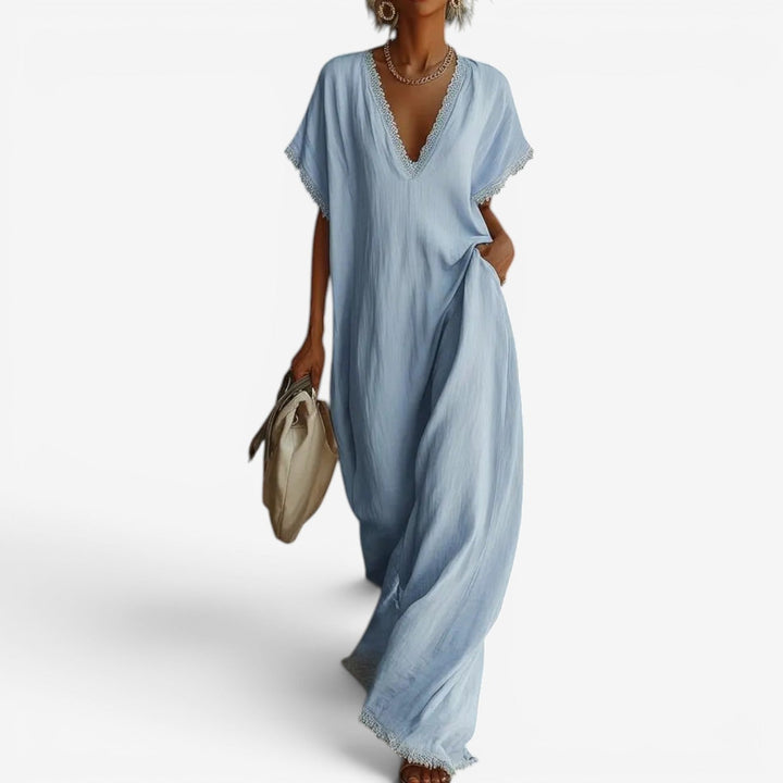 Litzy™ Vestido Maxi Drapeado