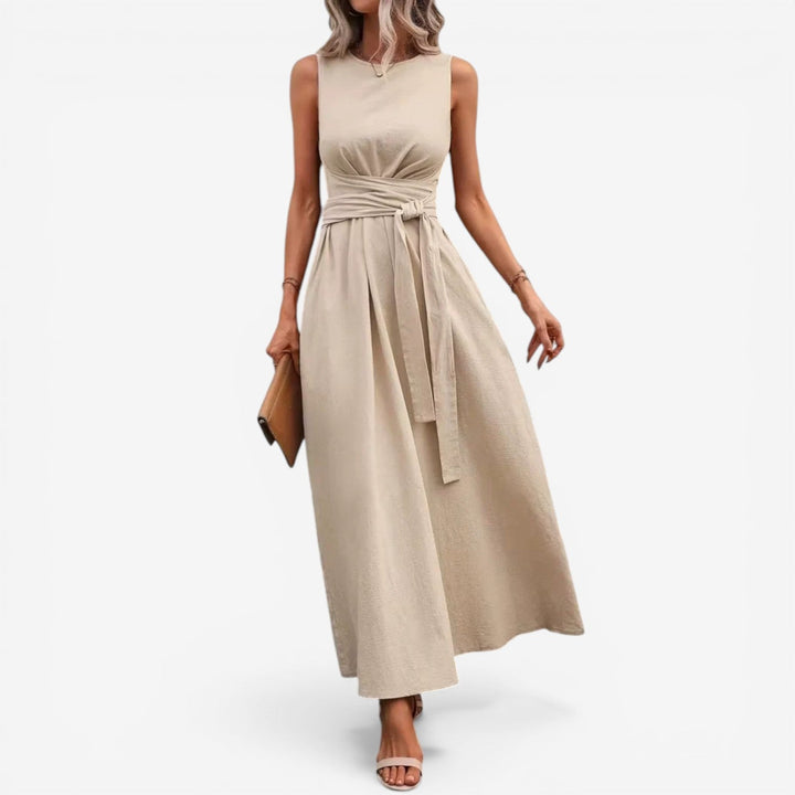 Estebana™ Vestido Maxi con Cinturón