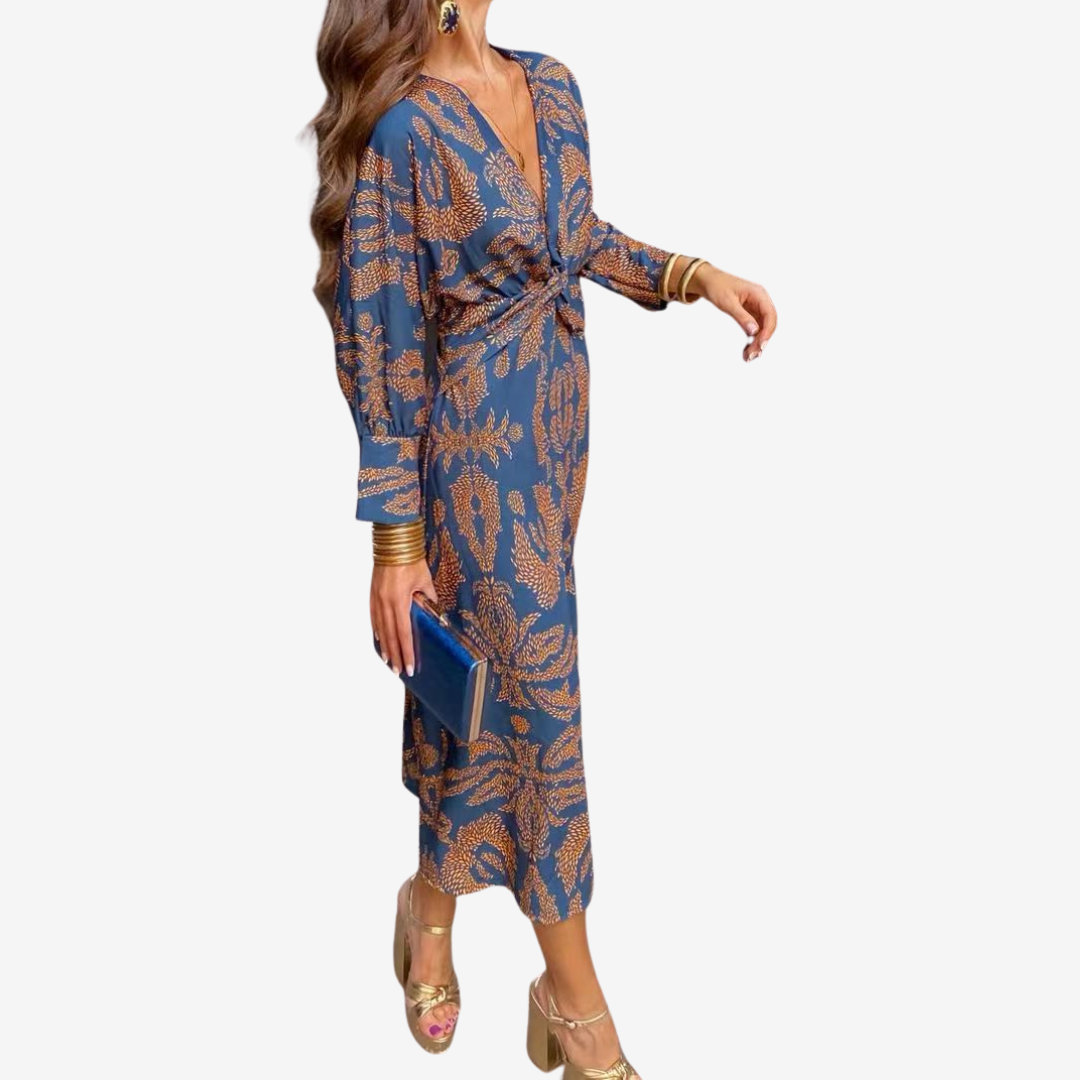 Maite™ Vestido Maxi Cruzado