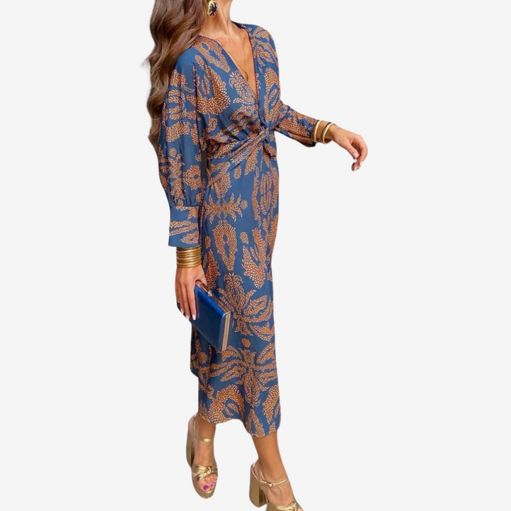 Maite™ Vestido Maxi Cruzado