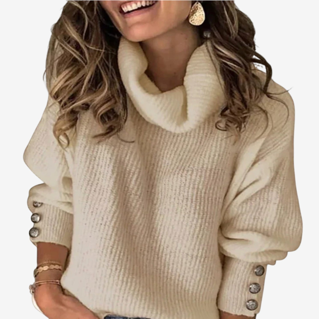 Jacinta™ Suéter Cuello Envolvente