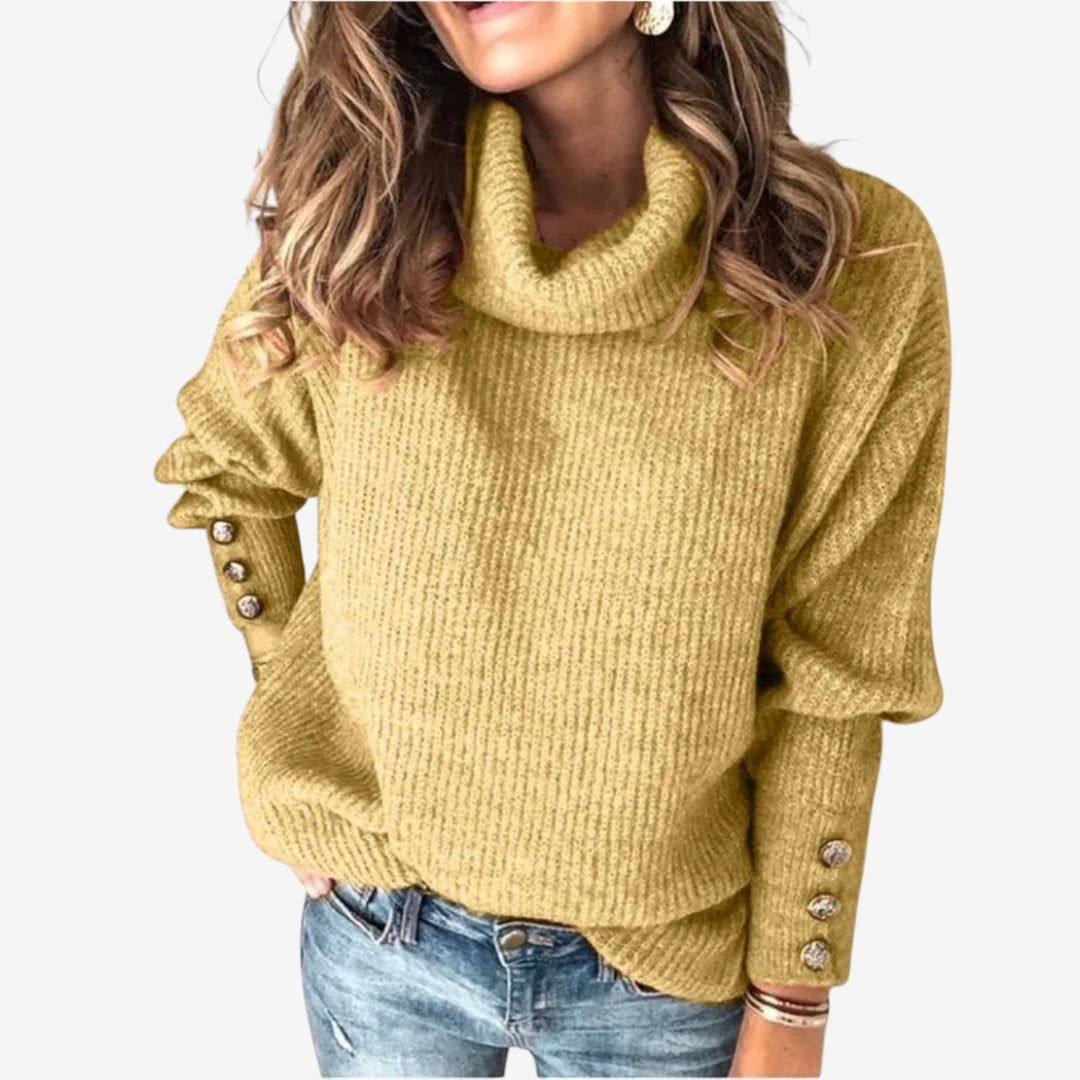 Jacinta™ Suéter Cuello Envolvente