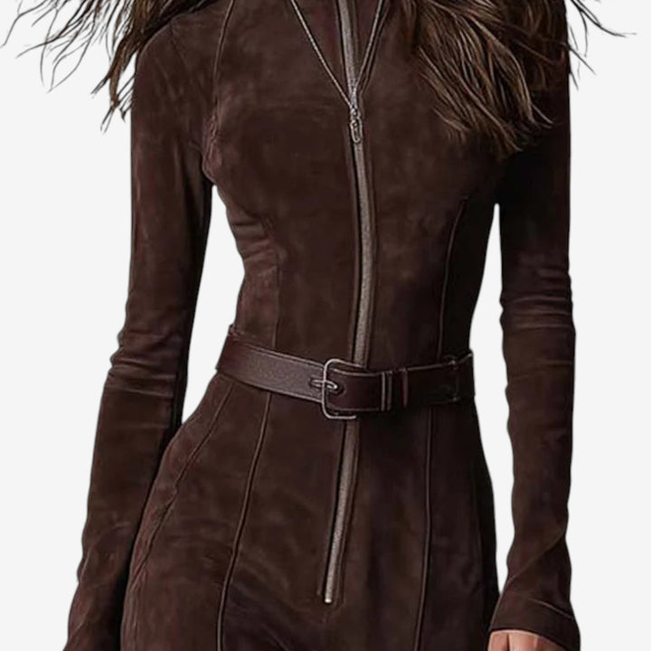 Elena™ Vestido Maxi Con Cremallera