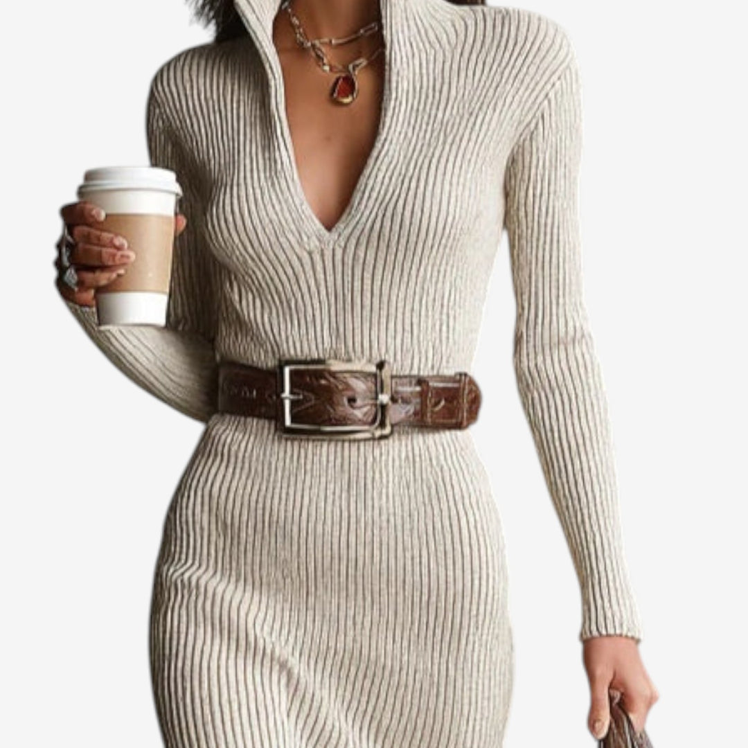 Laura™ Vestido Midi Cinturón