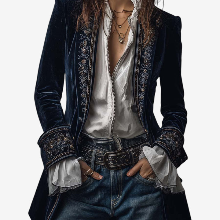 Belinda™ Blazer Chaqueta Bordada