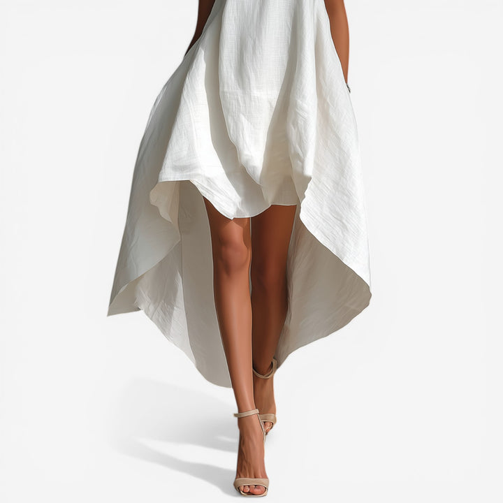 Agueda™ Vestido Midi Asimétrico
