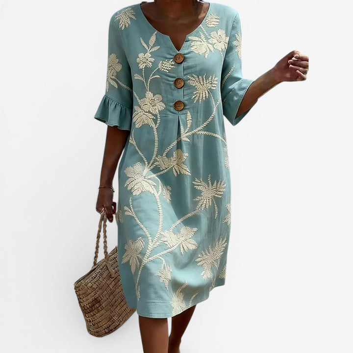 Tere™ Vestido Midi Floreado