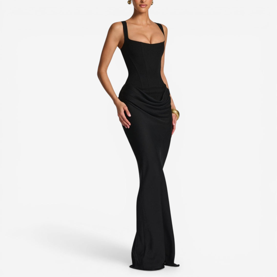 Zanetta™ Vestido Maxi Fruncido
