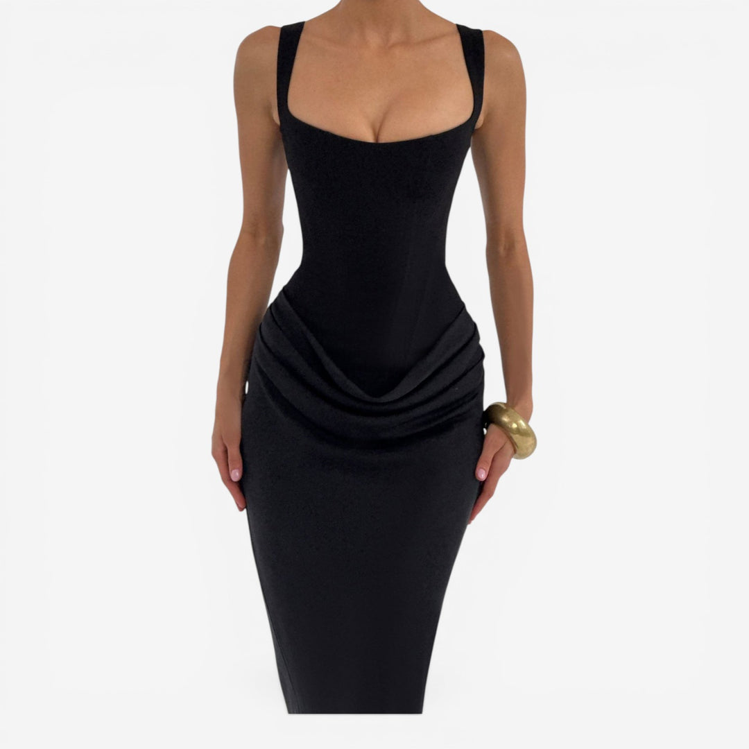 Zanetta™ Vestido Maxi Fruncido