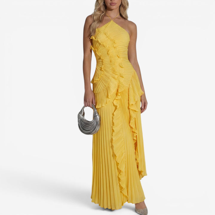 Ceria™ Vestido Volantes Maxi