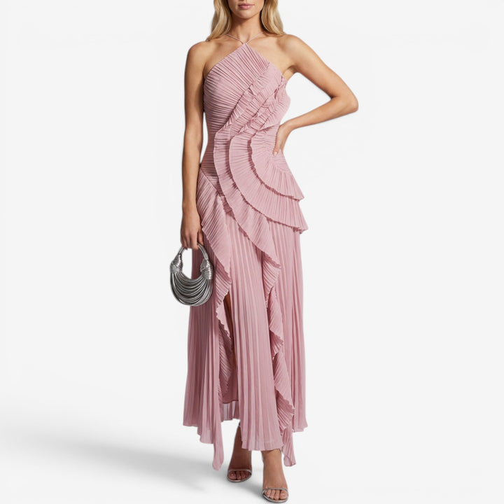 Ceria™ Vestido Volantes Maxi