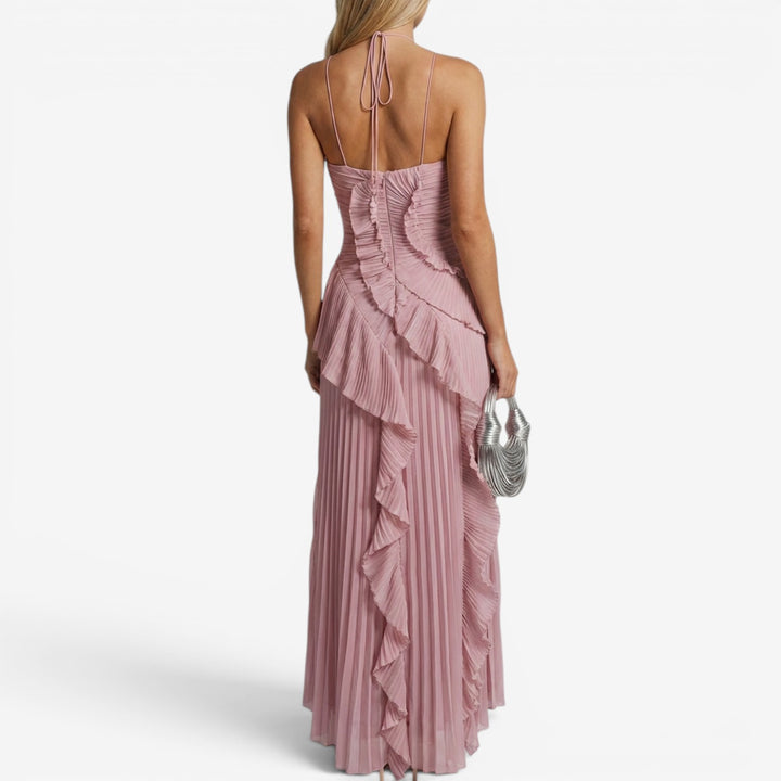 Ceria™ Vestido Volantes Maxi