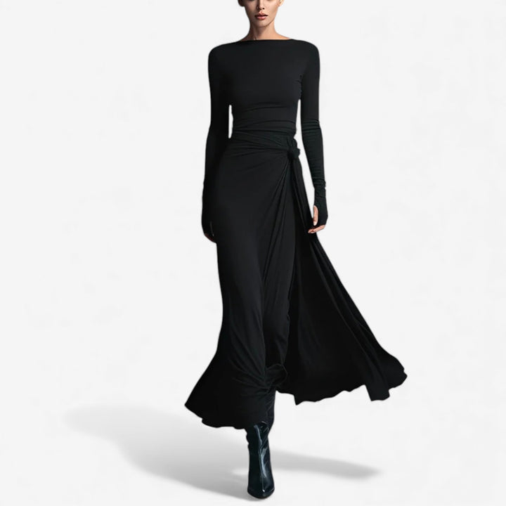 Pilar™ Vestido Maxi Drapeado